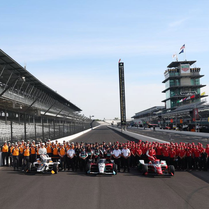 Front row for the Indy 500